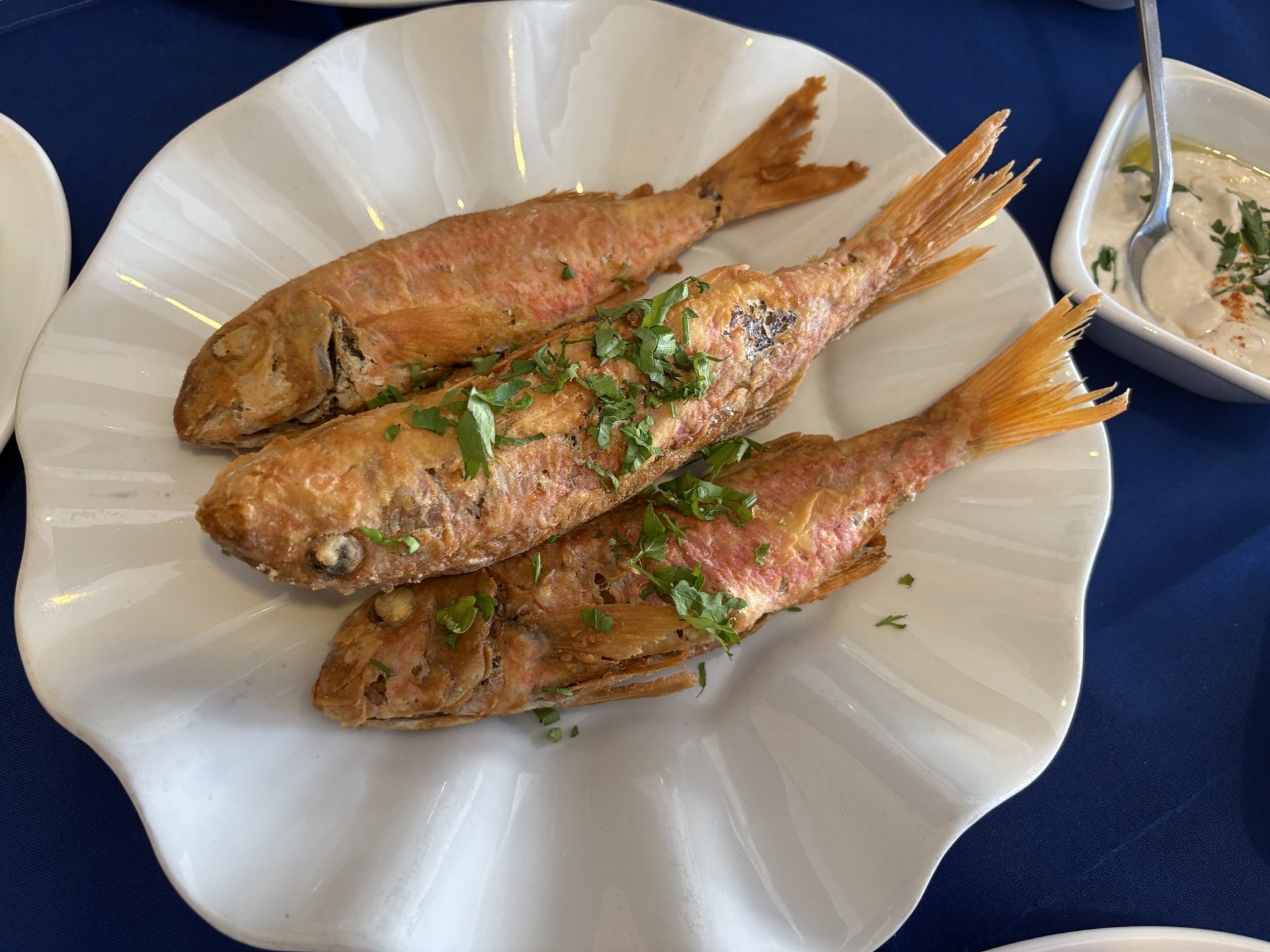 Afxentis Fish seafood table in Limassol